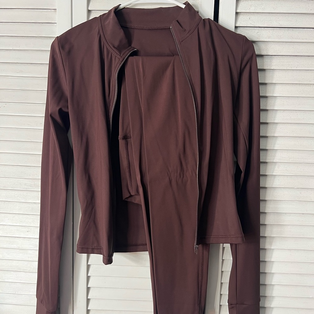 Brown Activewear Set